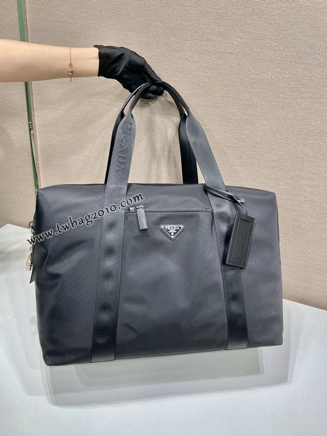 Prada專櫃新款經典旅行包 2VC796 普拉達塗琺瑯三角形金屬徽標手提男包 csp1068